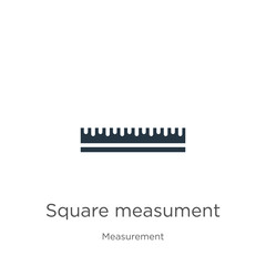 Fototapeta na wymiar Square measument icon vector. Trendy flat square measument icon from measurement collection isolated on white background. Vector illustration can be used for web and mobile graphic design, logo, eps10