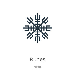 Runes icon vector. Trendy flat runes icon from magic collection isolated on white background. Vector illustration can be used for web and mobile graphic design, logo, eps10