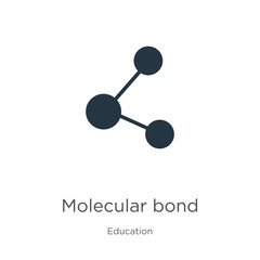 Molecular bond icon vector. Trendy flat molecular bond icon from education collection isolated on white background. Vector illustration can be used for web and mobile graphic design, logo, eps10