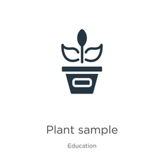 Plant sample icon vector. Trendy flat plant sample icon from education collection isolated on white background. Vector illustration can be used for web and mobile graphic design, logo, eps10