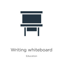 Writing whiteboard icon vector. Trendy flat writing whiteboard icon from education collection isolated on white background. Vector illustration can be used for web and mobile graphic design, logo,