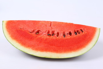 Watermelon slice isolated on white background