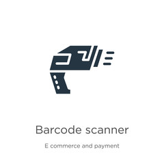 Barcode scanner icon vector. Trendy flat barcode scanner icon from e commerce collection isolated on white background. Vector illustration can be used for web and mobile graphic design, logo, eps10