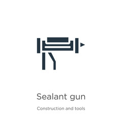 Sealant gun icon vector. Trendy flat sealant gun icon from construction and tools collection isolated on white background. Vector illustration can be used for web and mobile graphic design, logo,