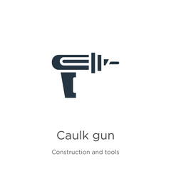Caulk gun icon vector. Trendy flat caulk gun icon from construction and tools collection isolated on white background. Vector illustration can be used for web and mobile graphic design, logo, eps10