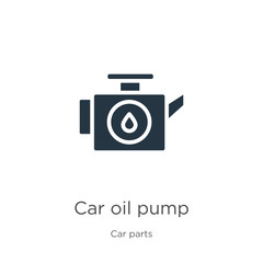 Car oil pump icon vector. Trendy flat car oil pump icon from car parts collection isolated on white background. Vector illustration can be used for web and mobile graphic design, logo, eps10