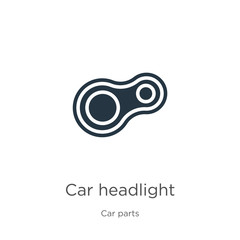 Car headlight icon vector. Trendy flat car headlight icon from car parts collection isolated on white background. Vector illustration can be used for web and mobile graphic design, logo, eps10