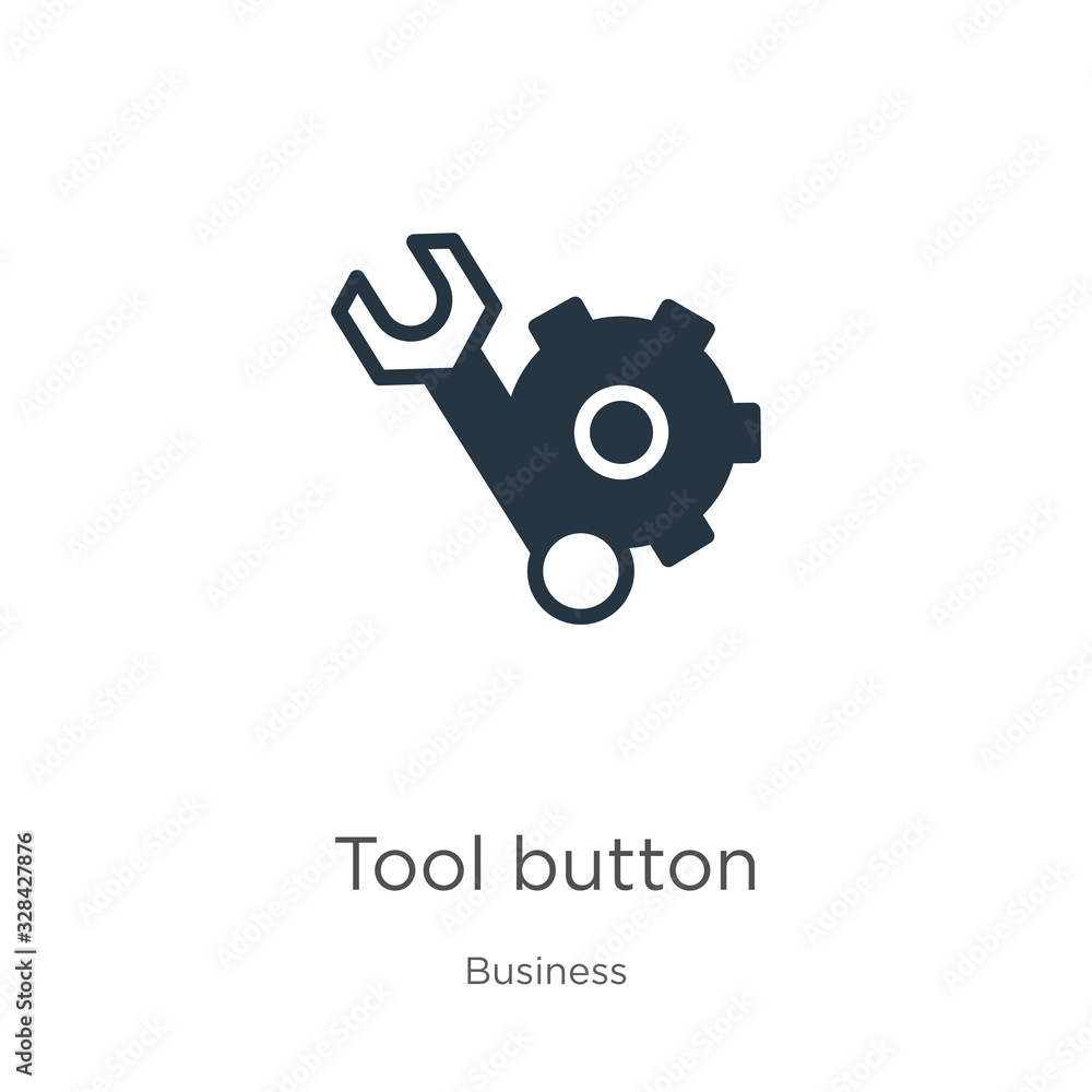 Poster tool button icon vector. trendy flat tool button icon from business collection isolated on white bac