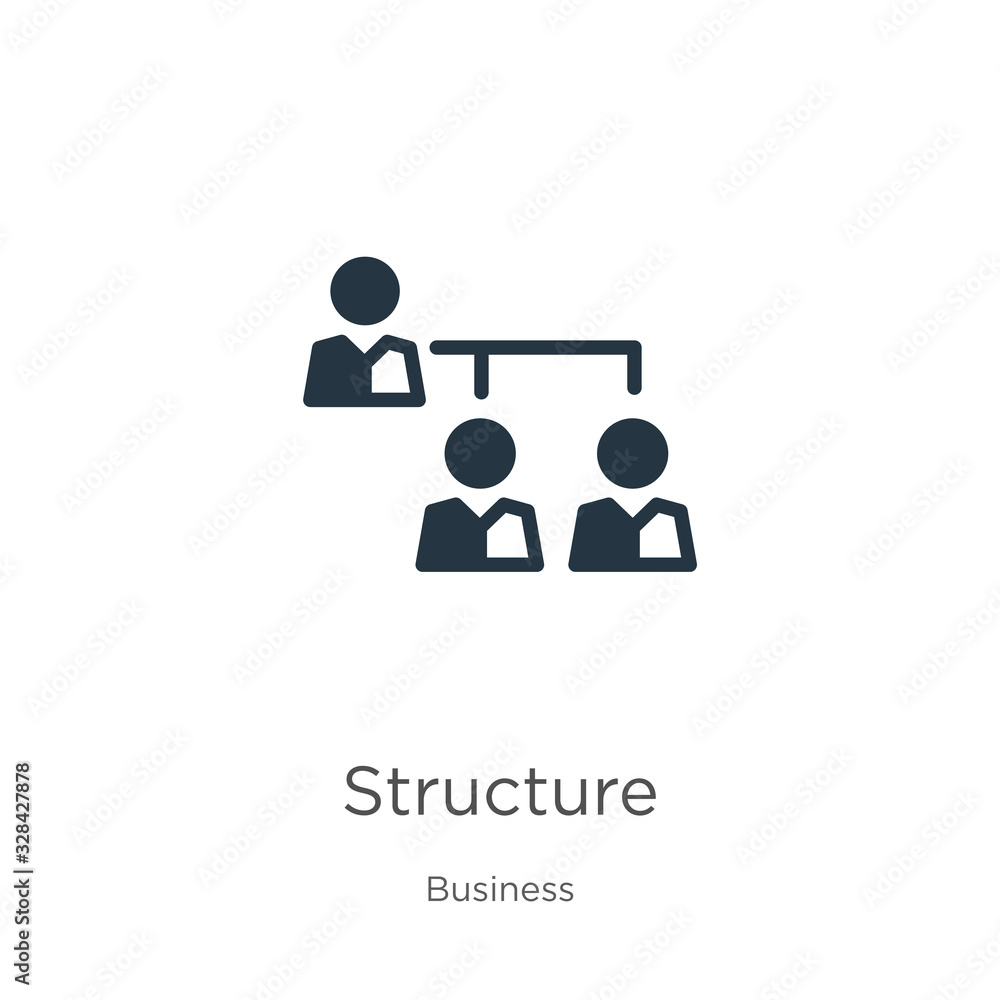 Poster structure icon vector. trendy flat structure icon from business collection isolated on white backgro