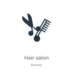 Hair salon icon vector. Trendy flat hair salon icon from business collection isolated on white background. Vector illustration can be used for web and mobile graphic design, logo, eps10