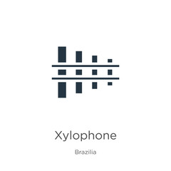 Xylophone icon vector. Trendy flat xylophone icon from brazilia collection isolated on white background. Vector illustration can be used for web and mobile graphic design, logo, eps10