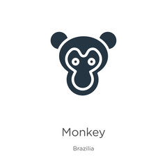 Monkey icon vector. Trendy flat monkey icon from brazilia collection isolated on white background. Vector illustration can be used for web and mobile graphic design, logo, eps10