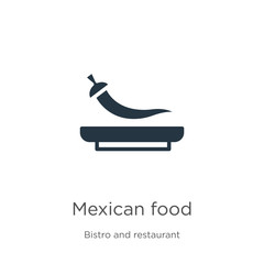 Mexican food icon vector. Trendy flat mexican food icon from bistro and restaurant collection isolated on white background. Vector illustration can be used for web and mobile graphic design, logo,