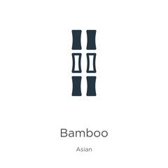 Bamboo icon vector. Trendy flat bamboo icon from asian collection isolated on white background. Vector illustration can be used for web and mobile graphic design, logo, eps10