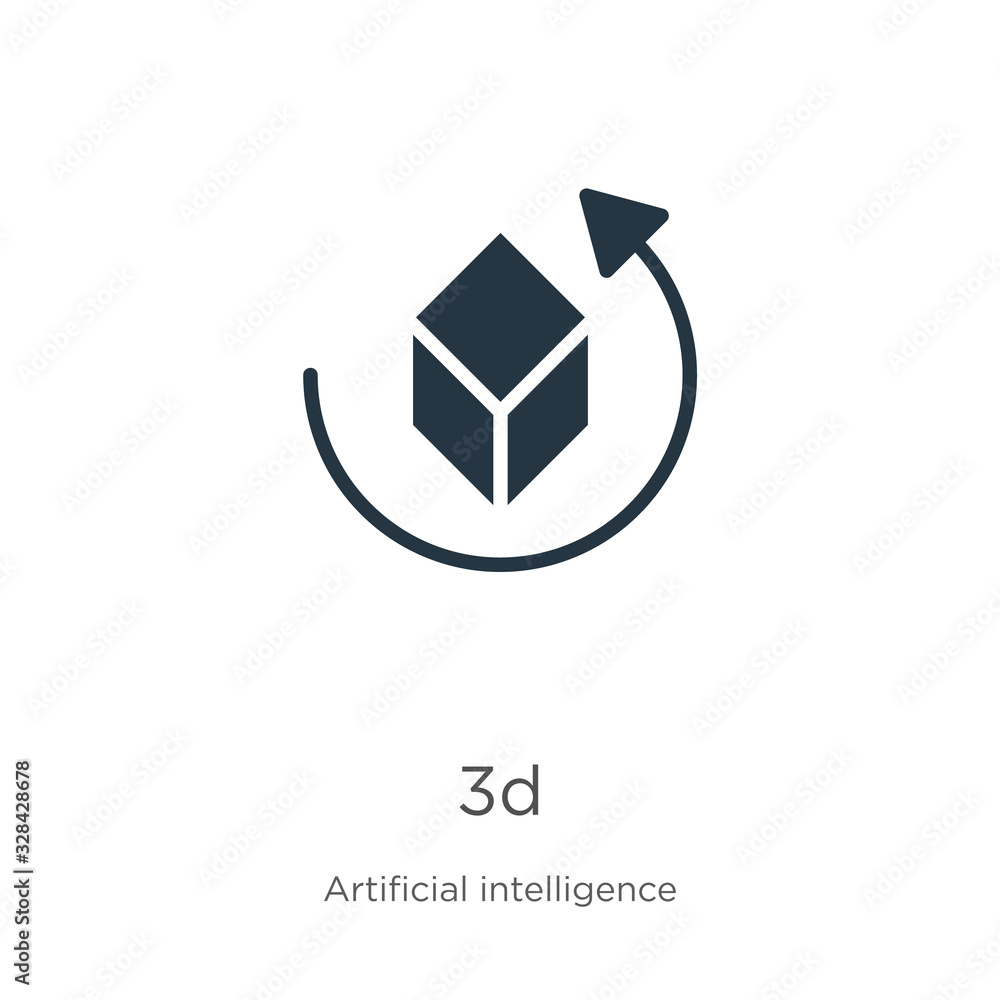 Poster 3d icon vector. trendy flat 3d icon from augmented reality collection isolated on white background. 