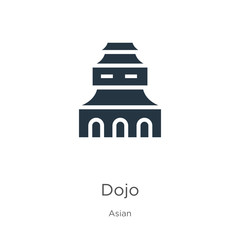 Dojo icon vector. Trendy flat dojo icon from asian collection isolated on white background. Vector illustration can be used for web and mobile graphic design, logo, eps10