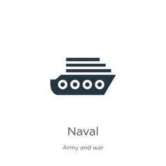 Naval icon vector. Trendy flat naval icon from army and war collection isolated on white background. Vector illustration can be used for web and mobile graphic design, logo, eps10