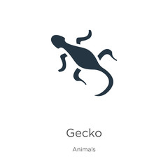 Gecko icon vector. Trendy flat gecko icon from animals collection isolated on white background. Vector illustration can be used for web and mobile graphic design, logo, eps10