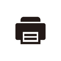 Simple printer flat icon design vector