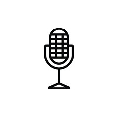 Microphone thin icon