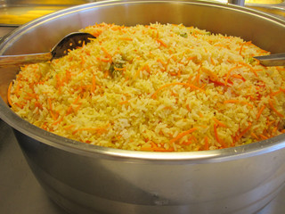 Yellow rice bowl
