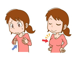 胸の大きさ　コンプレックス　悩み