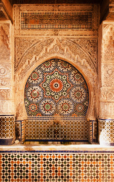 Water fountain in the Medina in Fes, Morocco