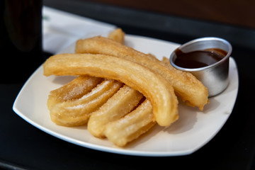 Churus on a white tray, Manila
