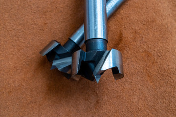 close up photo of fostner drill bits used for wood working