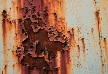 Metal  with corrosion