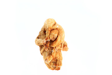 Ginseng on a white background