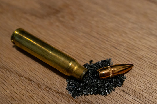macro photo of disassembled ammunition