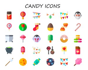 candy icon set