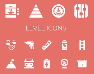 level icon set