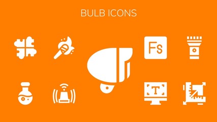 bulb icon set