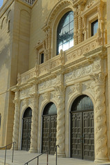 St. Edward Roman Catholic Church built in 1927 is a Spanish Revival style church in Palm Beach, Florida FL, USA.