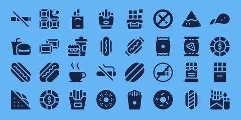 Modern Simple Set of unhealthy Vector filled Icons