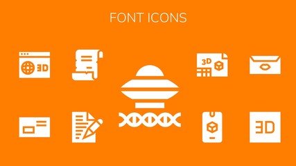 font icon set