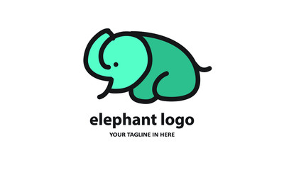 The concept of modern Sderhana elephant logo design is easy to remember