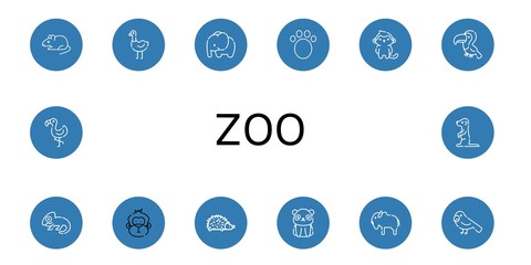 zoo icon set