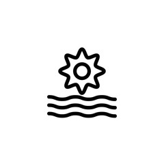 Vector illustration, sunrise icon design