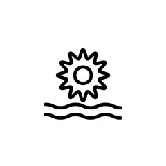 Vector illustration, sunrise icon design