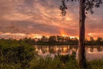 Spectacular River Sunset
