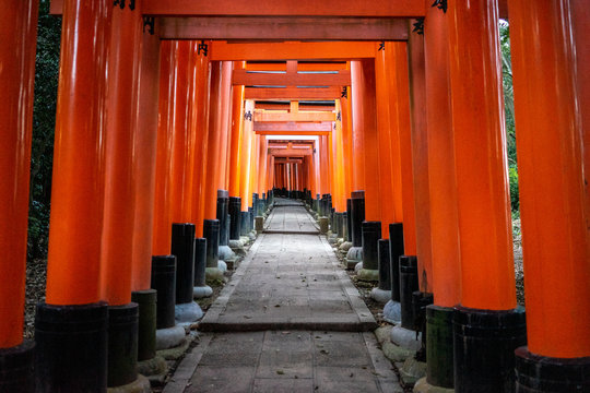 Japanese Shrine In Kyoto, Japan