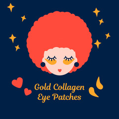 illustration with a white-skinned woman