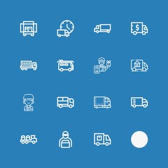 Editable 16 moving icons for web and mobile