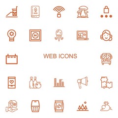 Editable 22 web icons for web and mobile