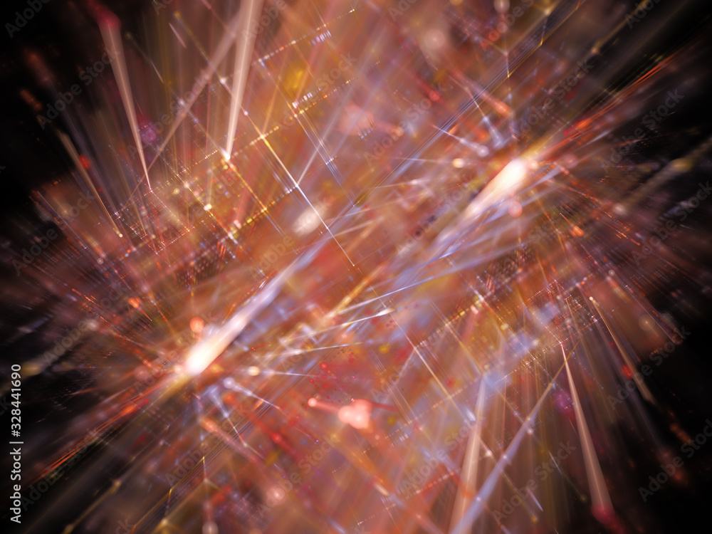 Aufkleber abstract background element. fractal graphics 3d illustration. science or technology concept.