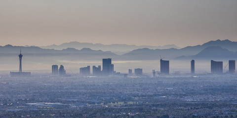 Early morning Las Vegas Valley view