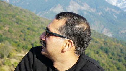 young man in sunglasses